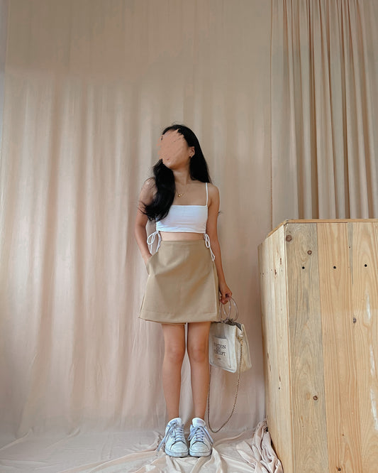 OLT SKORT in LIGHT BROWN