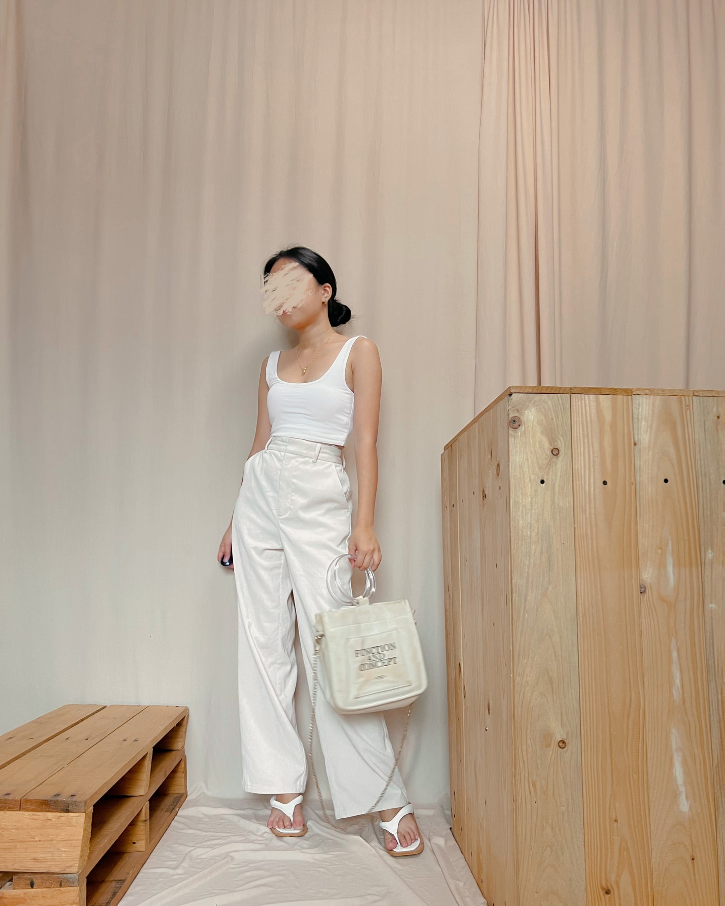 GU Soft Corduroy cream  pants M7