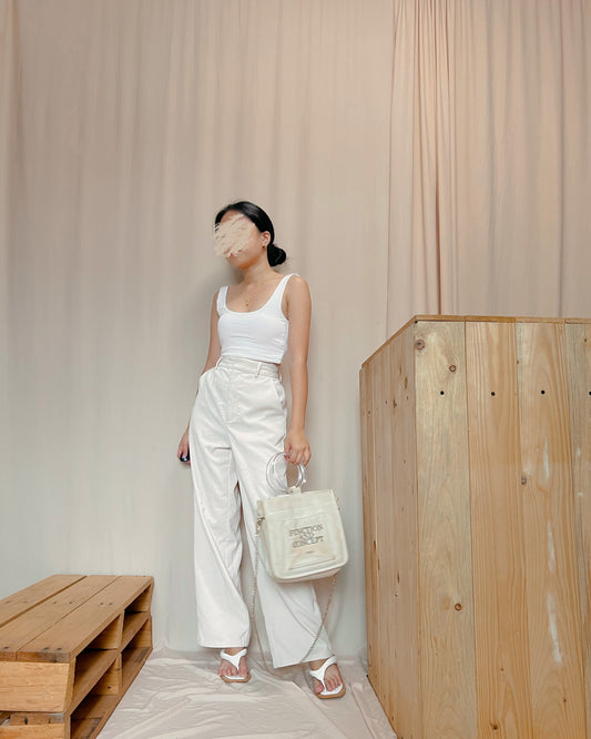 GU Soft Corduroy cream  pants M7