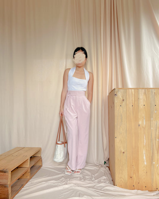 OLT Self-tie Trousers in LIGHT PINK