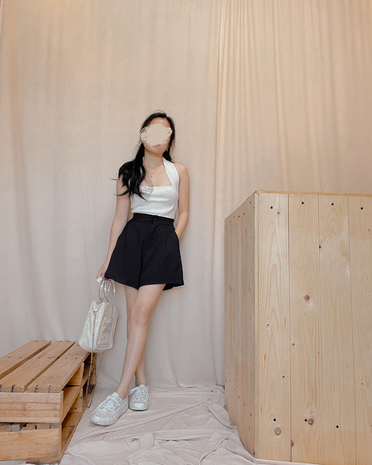 16. black trouser shorts B19