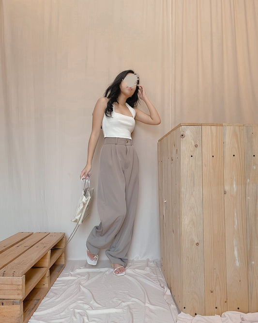 OLT TROUSERS in DARK GRAYISH BROWN
