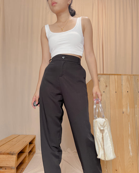 Black ankle length trousers x4