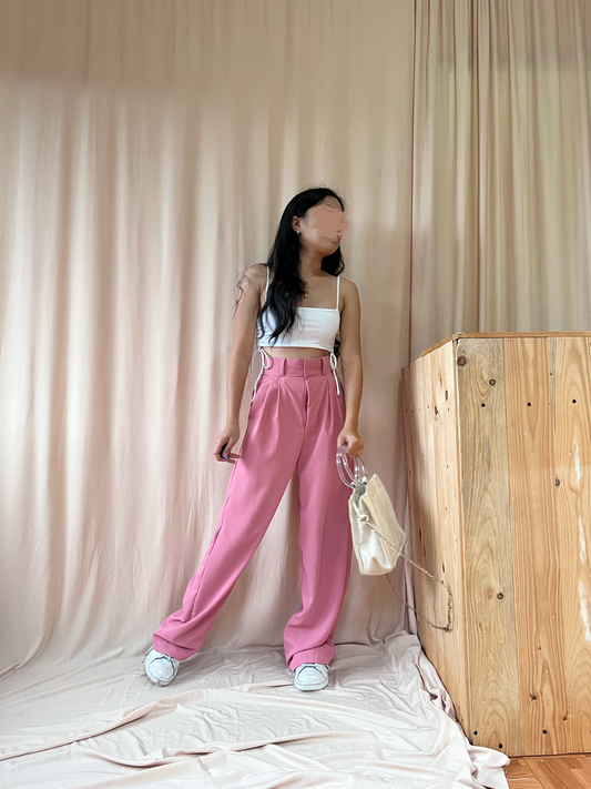 OLT Trousers in BARBIE PINK