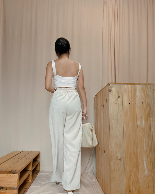 GU Soft Corduroy cream  pants M7